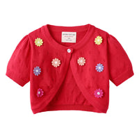 Load image into Gallery viewer, Baby Kid Girls Flower Cardigan Wholesale 22120622
