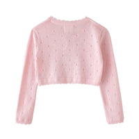 Load image into Gallery viewer, Baby Kid Girls Crochet Embroidered Cardigan Wholesale 221206229
