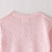 Load image into Gallery viewer, Baby Kid Girls Crochet Embroidered Cardigan Wholesale 221206229
