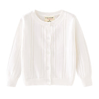Load image into Gallery viewer, Baby Kid Girls Solid Color Crochet Cardigan Wholesale 221206232
