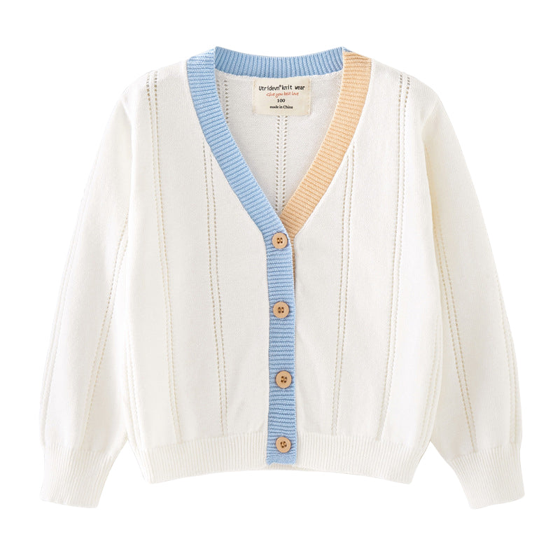 Baby Girls Solid Color Cardigan Wholesale 221206235