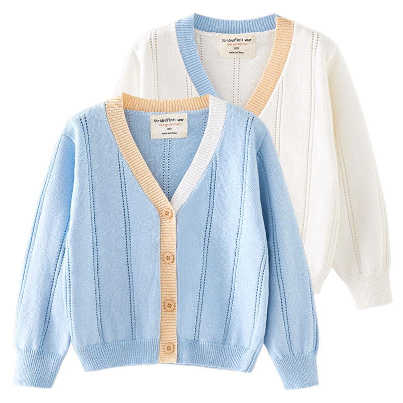 Baby Girls Solid Color Cardigan Wholesale 221206235