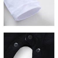 Load image into Gallery viewer, 2 Pieces Set Baby Boys Bow Jumpsuits And Checked Jackets Outwears Wholesale 22120624
