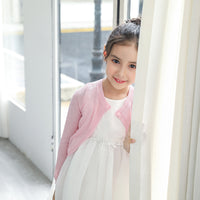 Load image into Gallery viewer, Girls Love heart Bow Crochet Cardigan Wholesale 221206244
