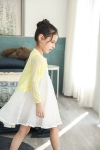 Load image into Gallery viewer, Girls Love heart Bow Crochet Cardigan Wholesale 221206244
