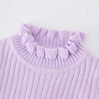Load image into Gallery viewer, Baby Kid Girls Solid Color Striped Sweaters Wholesale 221206252
