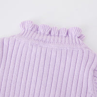 Load image into Gallery viewer, Baby Kid Girls Solid Color Striped Sweaters Wholesale 221206252
