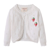 Load image into Gallery viewer, Baby Kid Girls Flower Fruit Crochet Cardigan Wholesale 22120627
