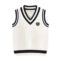 Load image into Gallery viewer, Baby Kid Big Kid Unisex Striped Letters Crochet Vests Waistcoats Wholesale 221206278
