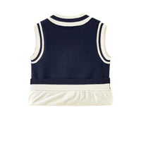 Load image into Gallery viewer, Baby Kid Big Kid Unisex Striped Letters Crochet Vests Waistcoats Wholesale 221206278
