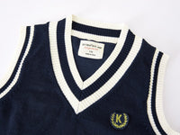 Load image into Gallery viewer, Baby Kid Big Kid Unisex Striped Letters Crochet Vests Waistcoats Wholesale 221206278

