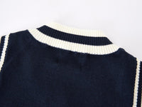 Load image into Gallery viewer, Baby Kid Big Kid Unisex Striped Letters Crochet Vests Waistcoats Wholesale 221206278
