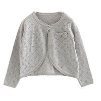 Load image into Gallery viewer, Baby Kid Girls Bow Crochet Cardigan Wholesale 22120629
