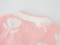 Load image into Gallery viewer, Baby Kid Girls Color-blocking Flower Crochet Print Vests Waistcoats Wholesale 221206312
