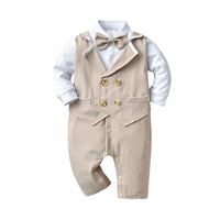 Load image into Gallery viewer, Baby Boys Bow Birthday Party Jumpsuits Wholesale 221206319
