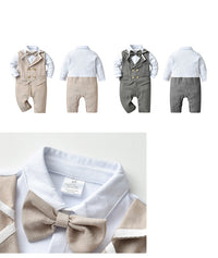 Load image into Gallery viewer, Baby Boys Bow Birthday Party Jumpsuits Wholesale 221206319
