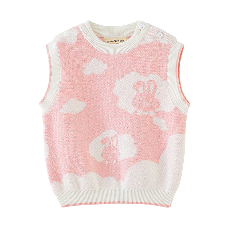 Baby Kid Girls Cartoon Crochet Vests Waistcoats Wholesale 221206329