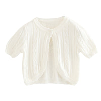 Load image into Gallery viewer, Baby Kid Girls Solid Color Cardigan Knitwear Wholesale 22120634
