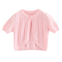 Load image into Gallery viewer, Baby Kid Girls Solid Color Cardigan Knitwear Wholesale 22120634
