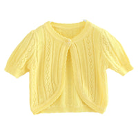 Load image into Gallery viewer, Baby Kid Girls Solid Color Cardigan Knitwear Wholesale 22120634
