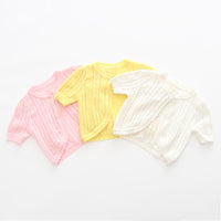 Load image into Gallery viewer, Baby Kid Girls Solid Color Cardigan Knitwear Wholesale 22120634
