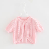 Load image into Gallery viewer, Baby Kid Girls Solid Color Cardigan Knitwear Wholesale 22120634
