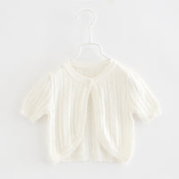 Load image into Gallery viewer, Baby Kid Girls Solid Color Cardigan Knitwear Wholesale 22120634
