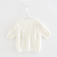 Load image into Gallery viewer, Baby Kid Girls Solid Color Cardigan Knitwear Wholesale 22120634
