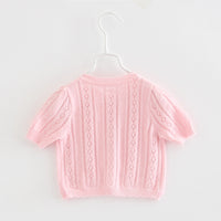 Load image into Gallery viewer, Baby Kid Girls Solid Color Cardigan Knitwear Wholesale 22120634
