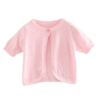 Load image into Gallery viewer, Baby Kid Girls Solid Color Cardigan Knitwear Wholesale 22120635

