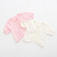 Load image into Gallery viewer, Baby Kid Girls Solid Color Cardigan Knitwear Wholesale 22120635

