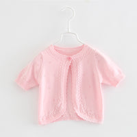 Load image into Gallery viewer, Baby Kid Girls Solid Color Cardigan Knitwear Wholesale 22120635
