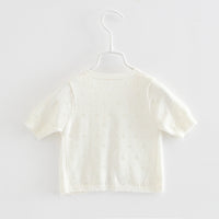 Load image into Gallery viewer, Baby Kid Girls Solid Color Cardigan Knitwear Wholesale 22120635
