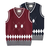 Load image into Gallery viewer, Kid Unisex Checked Vests Waistcoats Knitwear Wholesale 221206357
