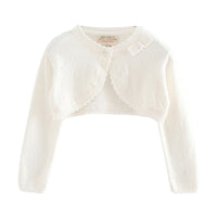 Load image into Gallery viewer, Baby Kid Girls Solid Color Bow Cardigan Knitwear Wholesale 22120636
