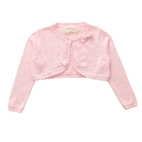 Load image into Gallery viewer, Baby Kid Girls Solid Color Bow Cardigan Knitwear Wholesale 22120636
