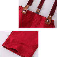 Load image into Gallery viewer, 2 Pieces Set Baby Kid Boys Checked Bow Shirts And Trousers Suits Wholesale 221206380
