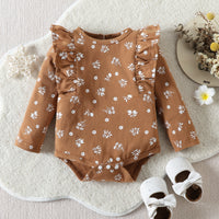 Load image into Gallery viewer, 2 Pieces Set Baby Girls Flower Print Rompers And Shorts Wholesale 221206393
