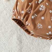 Load image into Gallery viewer, 2 Pieces Set Baby Girls Flower Print Rompers And Shorts Wholesale 221206393
