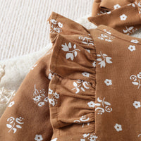 Load image into Gallery viewer, 2 Pieces Set Baby Girls Flower Print Rompers And Shorts Wholesale 221206393
