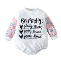 Load image into Gallery viewer, Baby Unisex Letters Color-blocking Flower Print Rompers Wholesale 221206395
