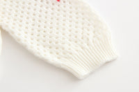 Load image into Gallery viewer, Baby Kid Girls Love heart Crochet Cardigan Wholesale 22120640
