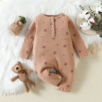 Load image into Gallery viewer, Baby Unisex Plant Print Jumpsuits Wholesale 221206409
