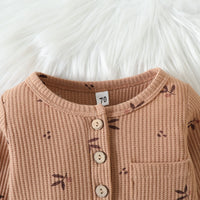 Load image into Gallery viewer, Baby Unisex Plant Print Jumpsuits Wholesale 221206409
