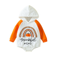 Load image into Gallery viewer, Baby Unisex Letters Polka dots Print Thanksgiving Rompers Wholesale 221206410
