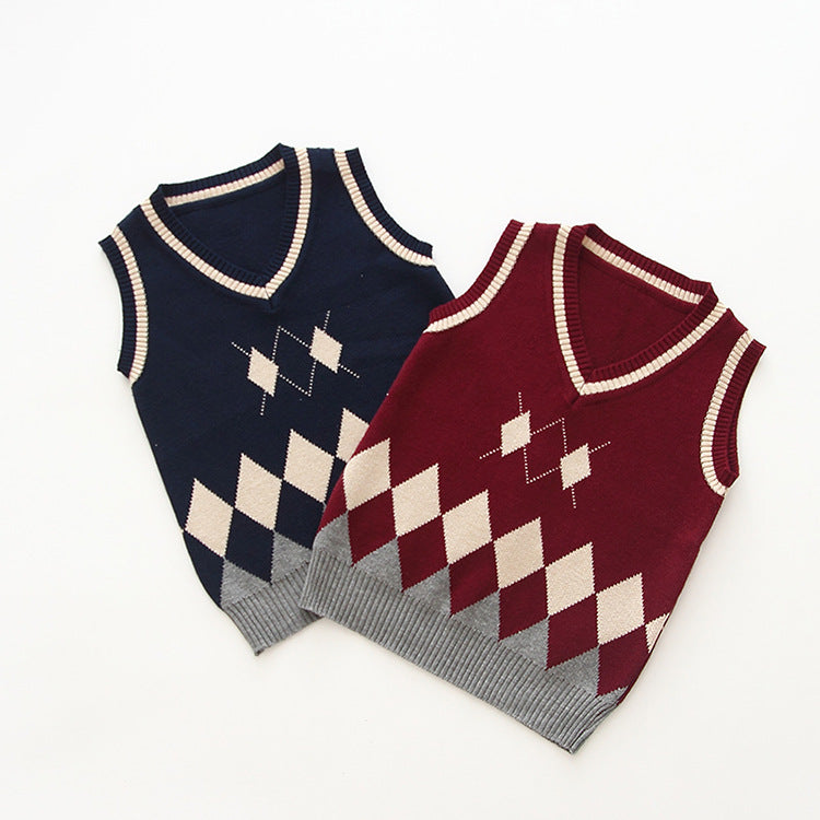 Unisex Striped Crochet Vests Waistcoats Wholesale 22120642