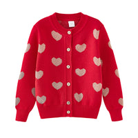 Load image into Gallery viewer, Baby Kid Girls Love heart Crochet Cardigan Wholesale 221206424
