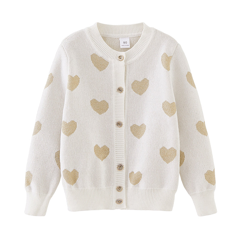 Baby Kid Girls Love heart Crochet Cardigan Wholesale 221206424