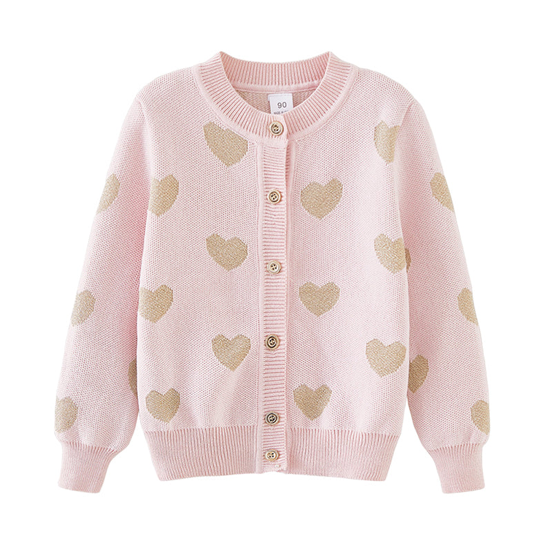 Baby Kid Girls Love heart Crochet Cardigan Wholesale 221206424