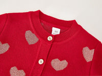 Load image into Gallery viewer, Baby Kid Girls Love heart Crochet Cardigan Wholesale 221206424
